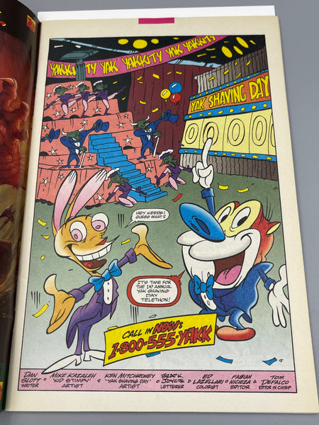 Issue #7 June 1993 Marvel Ren and Stimpy Show (1992) Comic Books Autographed by Bob Camp