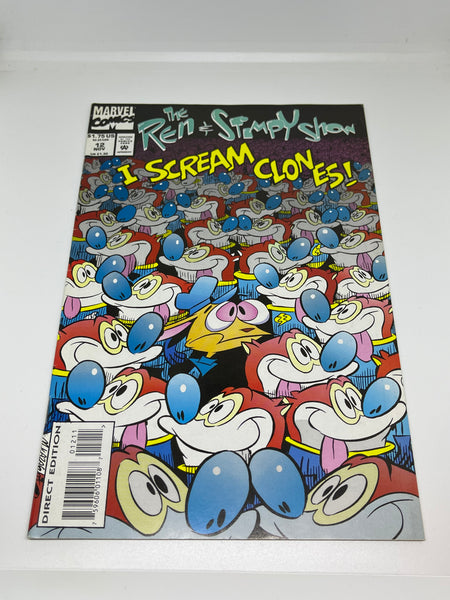 Issue #12 November 1993 Marvel Ren and Stimpy Show (1992) Comic Books Autographed by Bob Camp