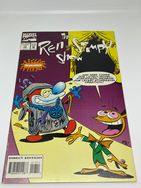 Issue #17 April 1994 Marvel Ren and Stimpy Show (1992) Comic Books Autographed by Bob Camp