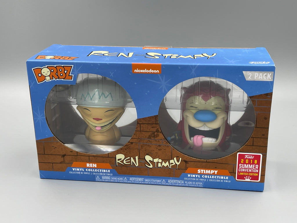 Ren & Stimpy Dorbz Funko 2018 SDCC Exclusive Signed by Bob Camp