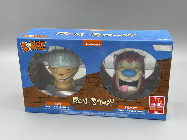 Ren & Stimpy Dorbz Funko 2018 SDCC Exclusive Signed by Bob Camp