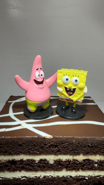 Cake Topper, Collectible Nickelodeon Figurines - SpongeBob SquarePants and Patrick Star signed by Bob Camp