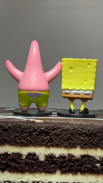 Cake Topper, Collectible Nickelodeon Figurines - SpongeBob SquarePants and Patrick Star signed by Bob Camp