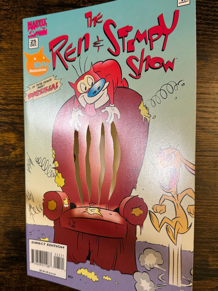 Issue #25 December 1994 Marvel Ren and Stimpy Show (1992) Comic Books Autographed by Bob Camp