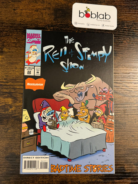 Issue #22 September 1994 Marvel Ren and Stimpy Show (1992) Comic Books Autographed by Bob Camp