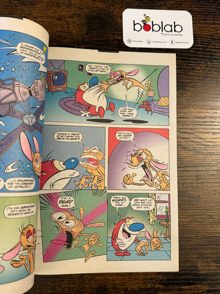 Issue #21 August 1994 Marvel Ren and Stimpy Show (1992) Comic Books Autographed by Bob Camp