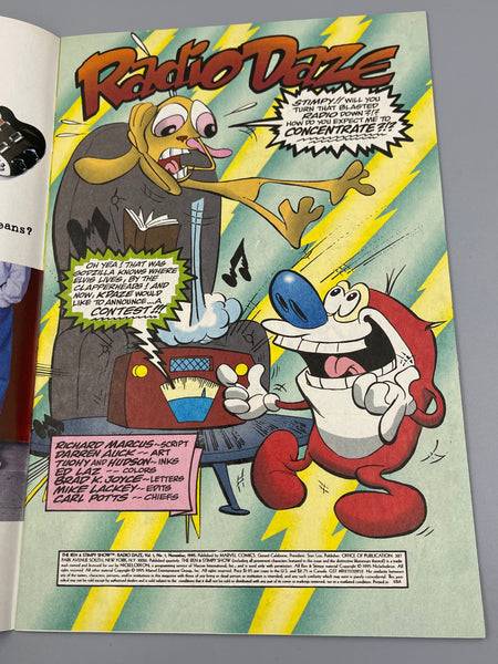 Marvel Absurd Comics Ren & Stimpy Radio Daze Comic Book, Cassette, CD, signed by Bob Camp