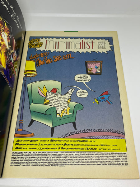 Issue #19 June 1994 Marvel Ren and Stimpy Show (1992) Comic Books Autographed by Bob Camp
