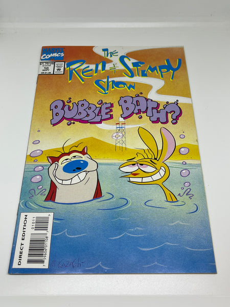 Issue #10 September 1993 Marvel Ren and Stimpy Show (1992) Comic Books Autographed by Bob Camp