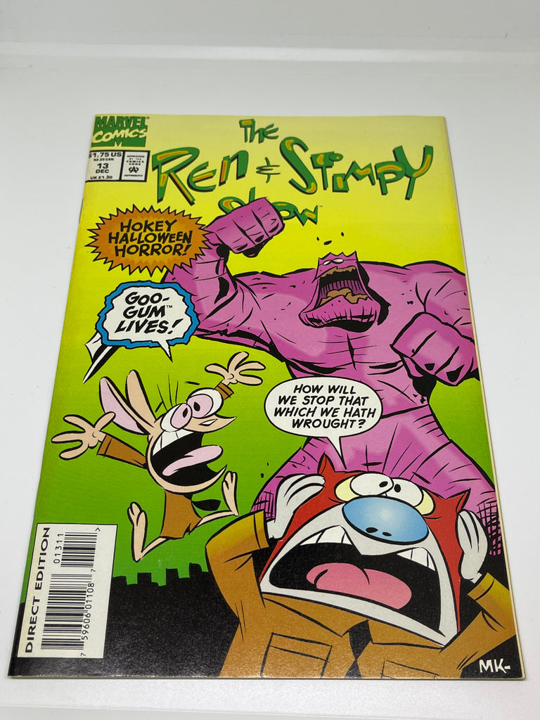 Issue #13 December 1993 Marvel Ren and Stimpy Show (1992) Comic Books Autographed by Bob Camp