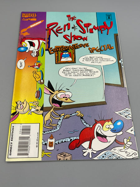 Marvel Nickelodeon Ren & Stimpy Show Eenteracteeve Special July 1995 Comic Book Signed by Bob Camp