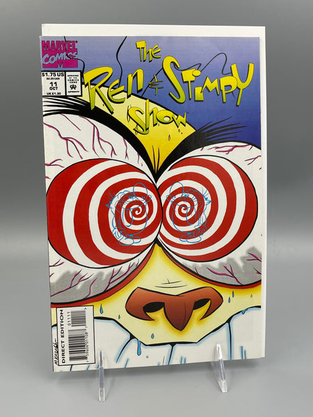 Issue #11 October 1993 Marvel Ren and Stimpy Show (1992) Comic Books Autographed by Bob Camp