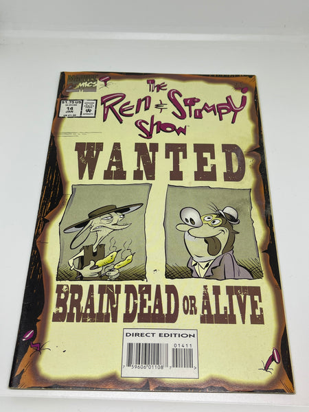 Issue #14 January 1994 Marvel Ren and Stimpy Show (1992) Comic Books Autographed by Bob Camp