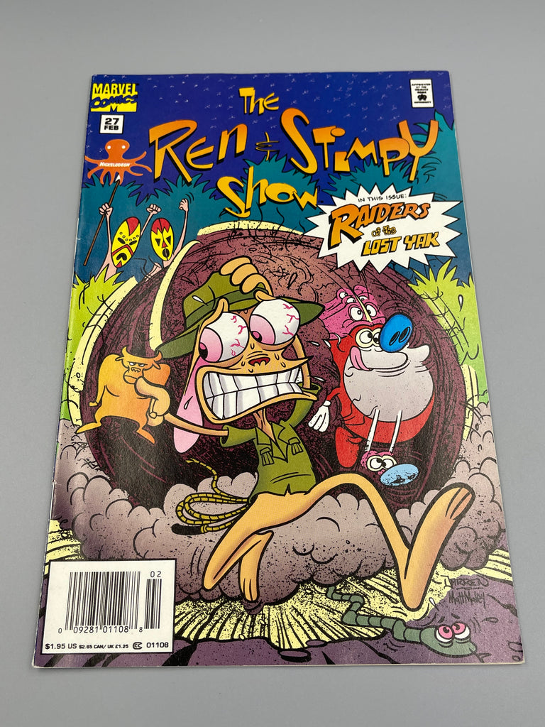 Issue #27 January 1995 Marvel Ren and Stimpy Show (1992) Comic Books Autographed by Bob Camp