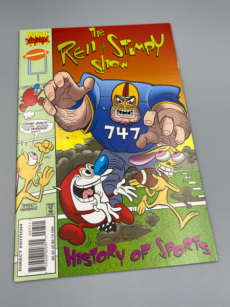 Marvel Absurd Comics Ren and Stimpy Show History Of Sports 1994 signed by Bob Camp