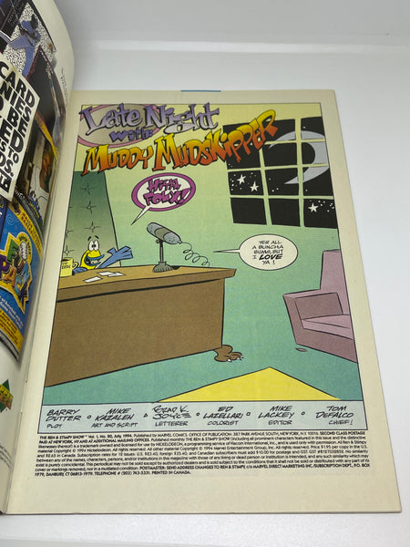 Issue #20 July 1994 Marvel Ren and Stimpy Show (1992) Comic Books Autographed by Bob Camp