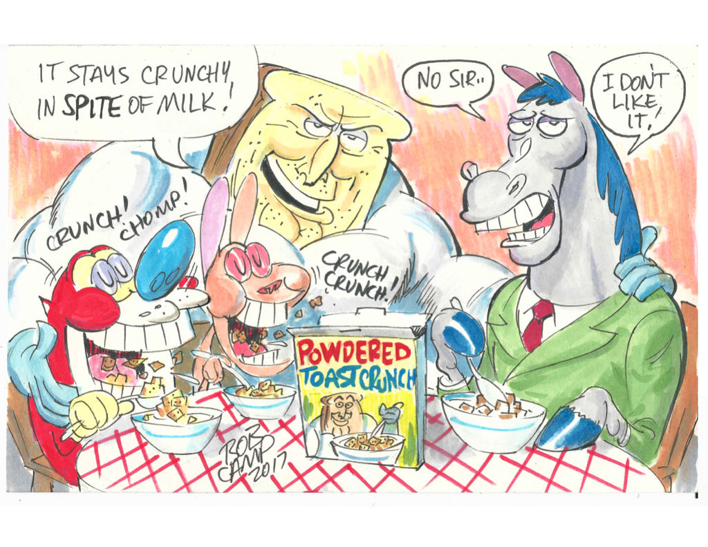Powdered Toast Crunch 11x14 Autographed Poster by Bob Camp