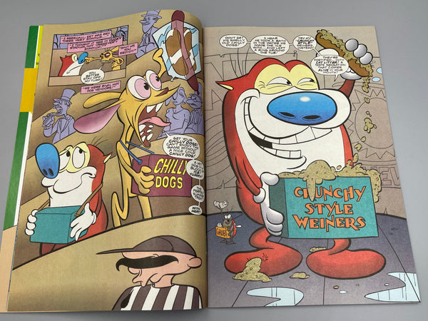 Marvel Absurd Comics Ren and Stimpy Show History Of Sports 1994 signed by Bob Camp